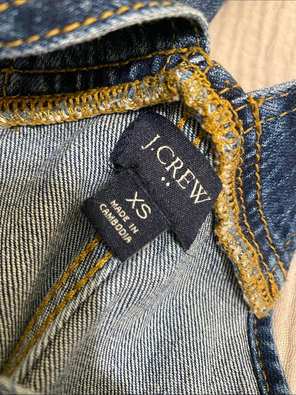 J. Crew  Classic Blue Denim Overalls. Size XS . Style AW399
